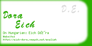 dora eich business card